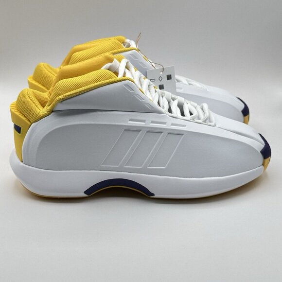 Mens Adidas Crazy 1 Lakers Home 2022 GY8947 Kobe Bryant Basketball Shoes Sz 10.5 - Picture 3 of 12